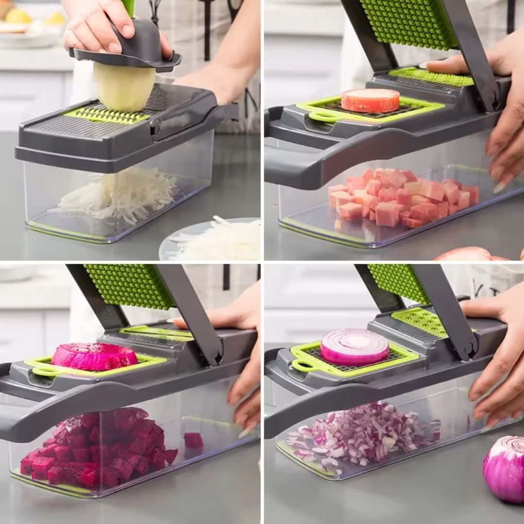 Chef Rápido® – Picadora de verduras 16 en 1