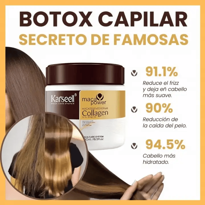 🌟 Karseell Botox Capilar – Cabello Sedoso, Libre de Frizz en Minutos