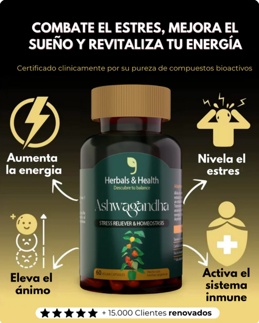 🌿 Ashwagandha Natural – Tu Aliado Contra el Estrés y la Ansiedad
